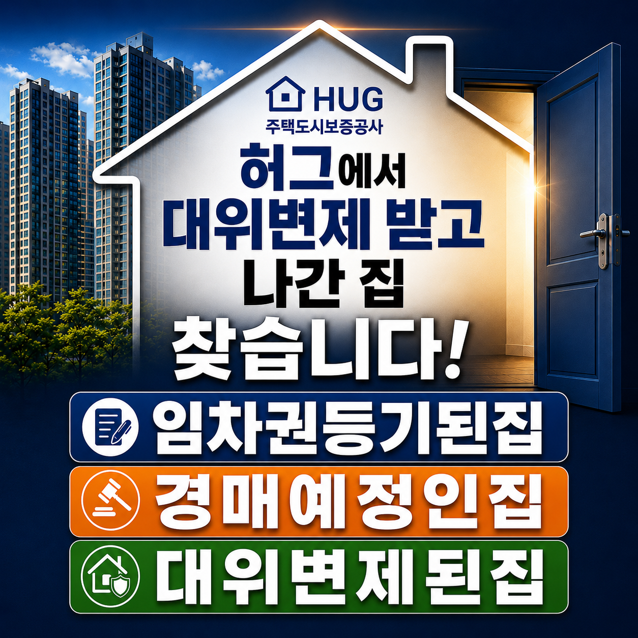 허그에서 대위변제 받고 나간 집 — 임차권등기된 집 · 경매예정인 집 · 대위변제된 집